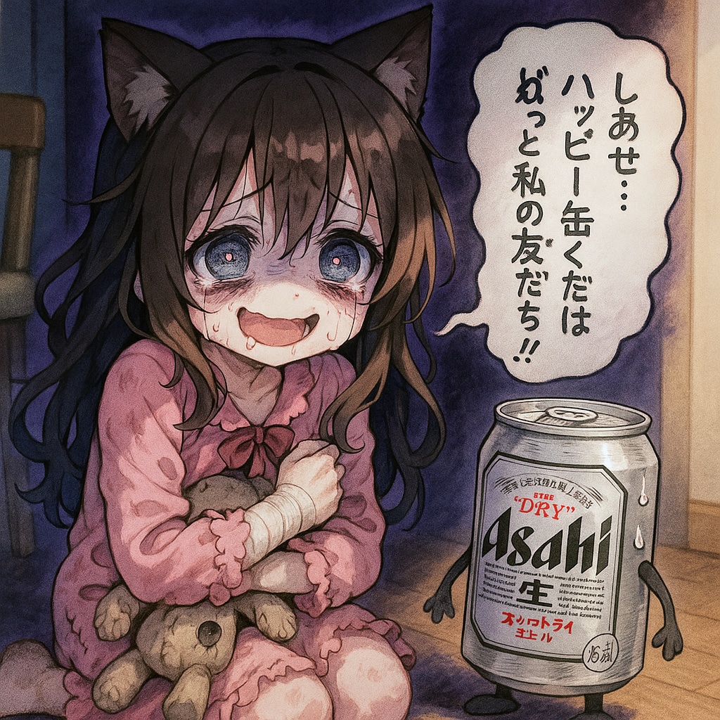 闇が深い壊れちゃった小さな女の子