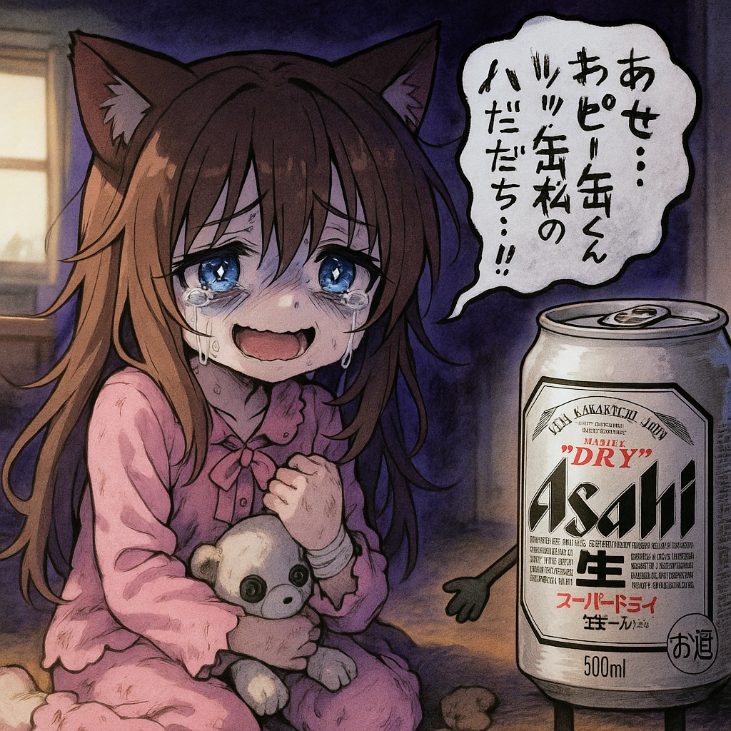 闇が深い壊れちゃった小さな女の子