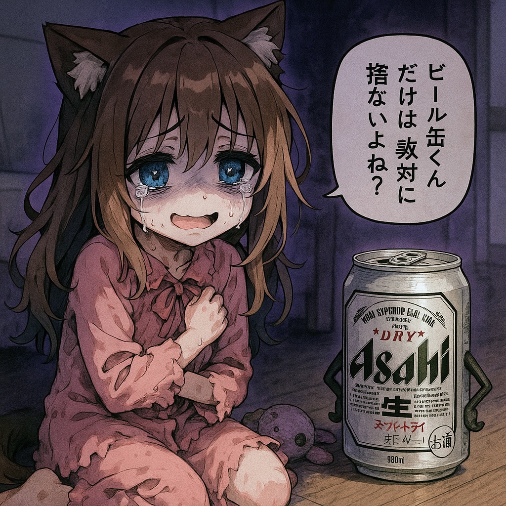 闇が深い壊れちゃった小さな女の子