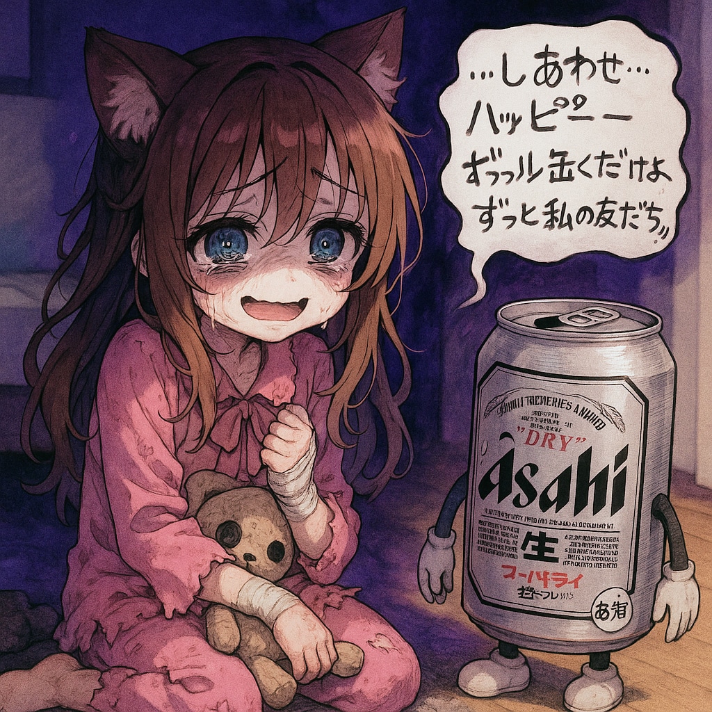 闇が深い壊れちゃった小さな女の子