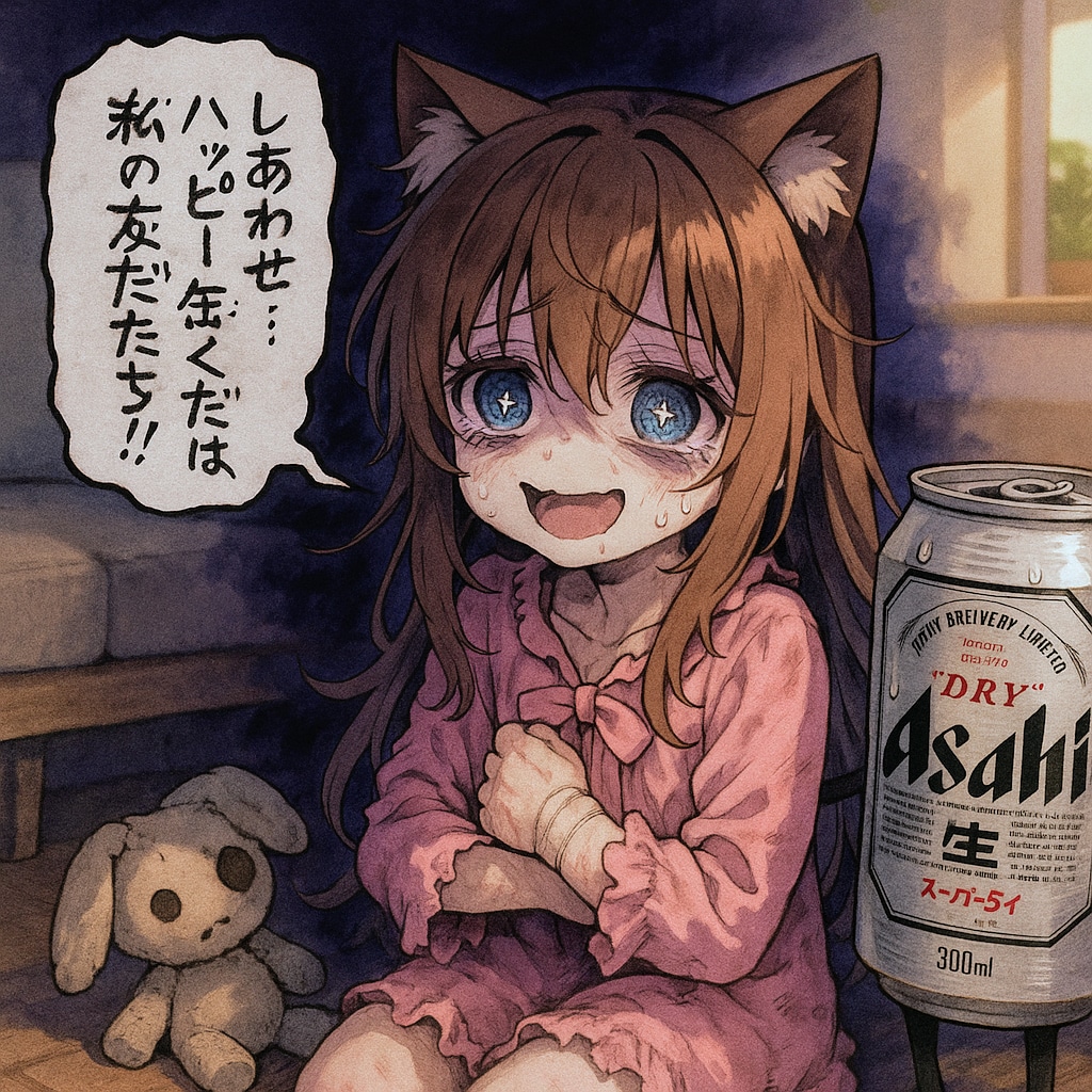 闇が深い壊れちゃった小さな女の子