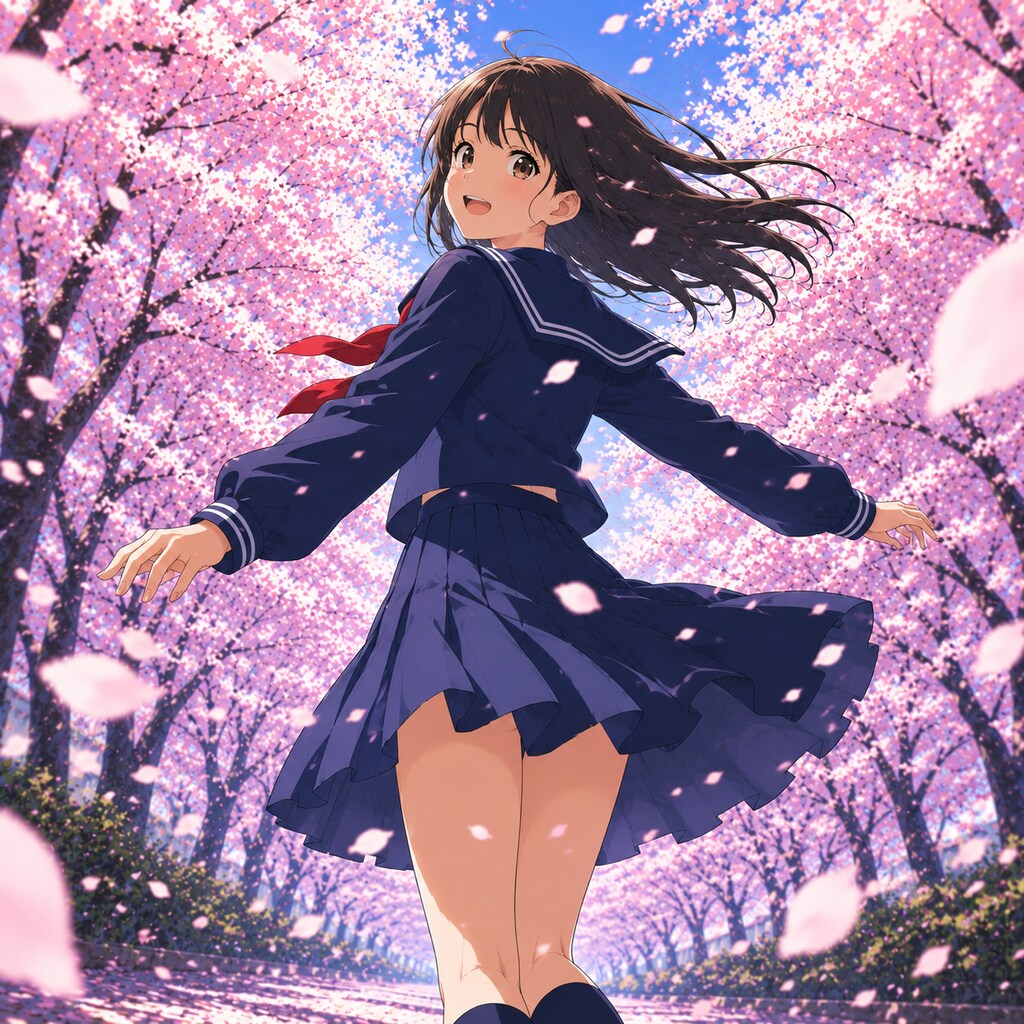 桜のトンネル