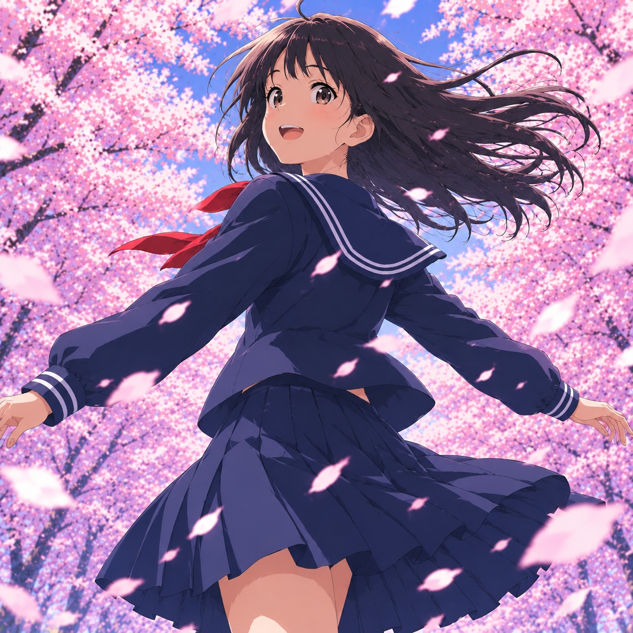 桜のトンネル | の人気AIイラスト・グラビア