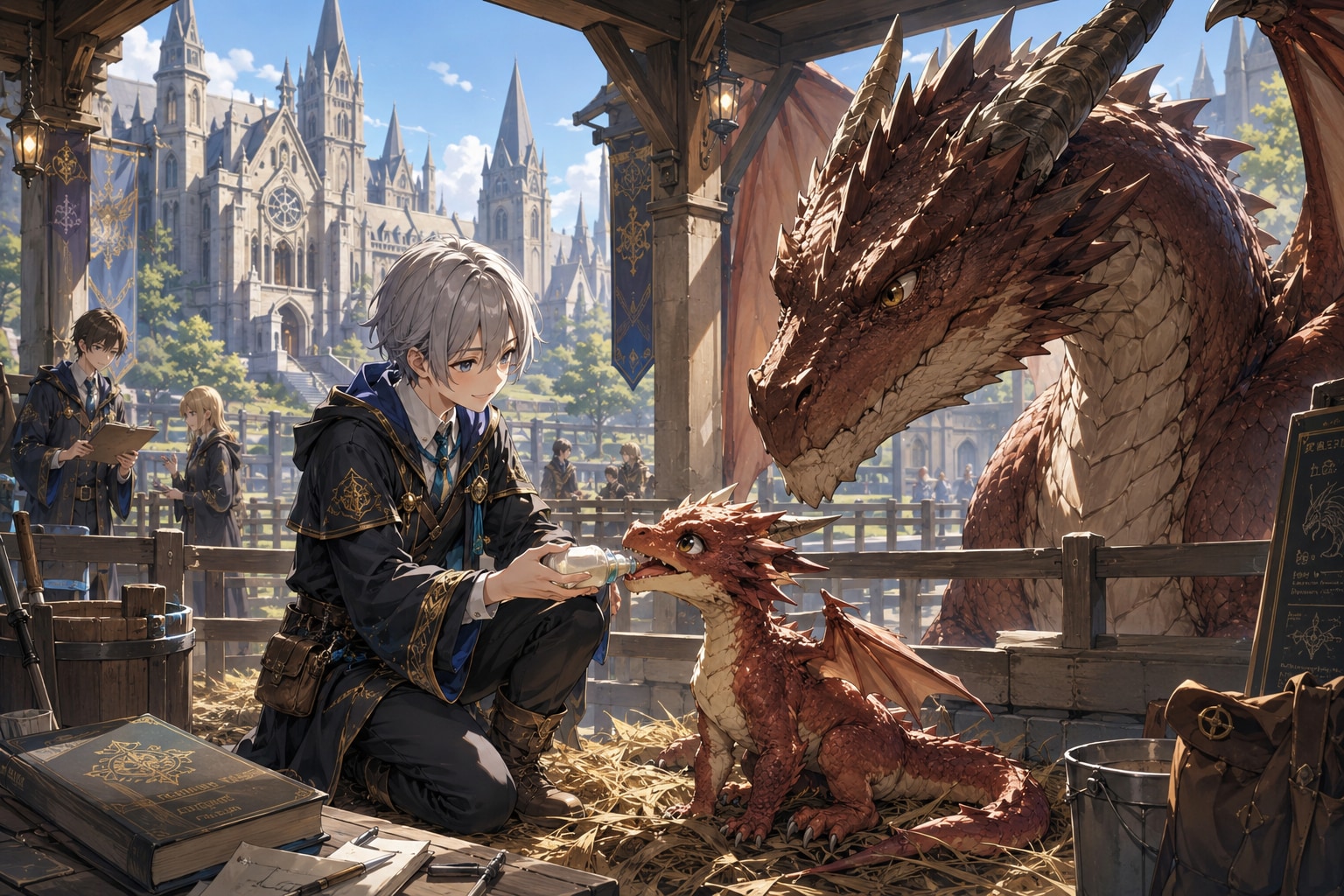 幻獣舎の飼育当番 | の人気AIイラスト・グラビア