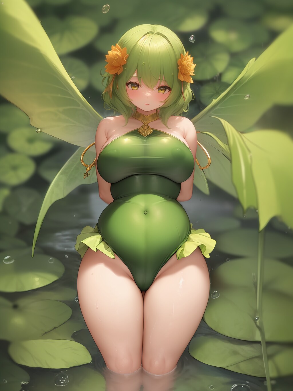 緑の背中