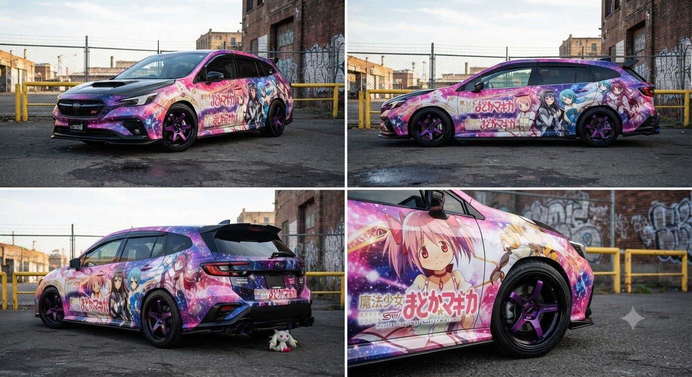 スバルレヴォーグまどマギ痛車 | の人気AIイラスト・グラビア
