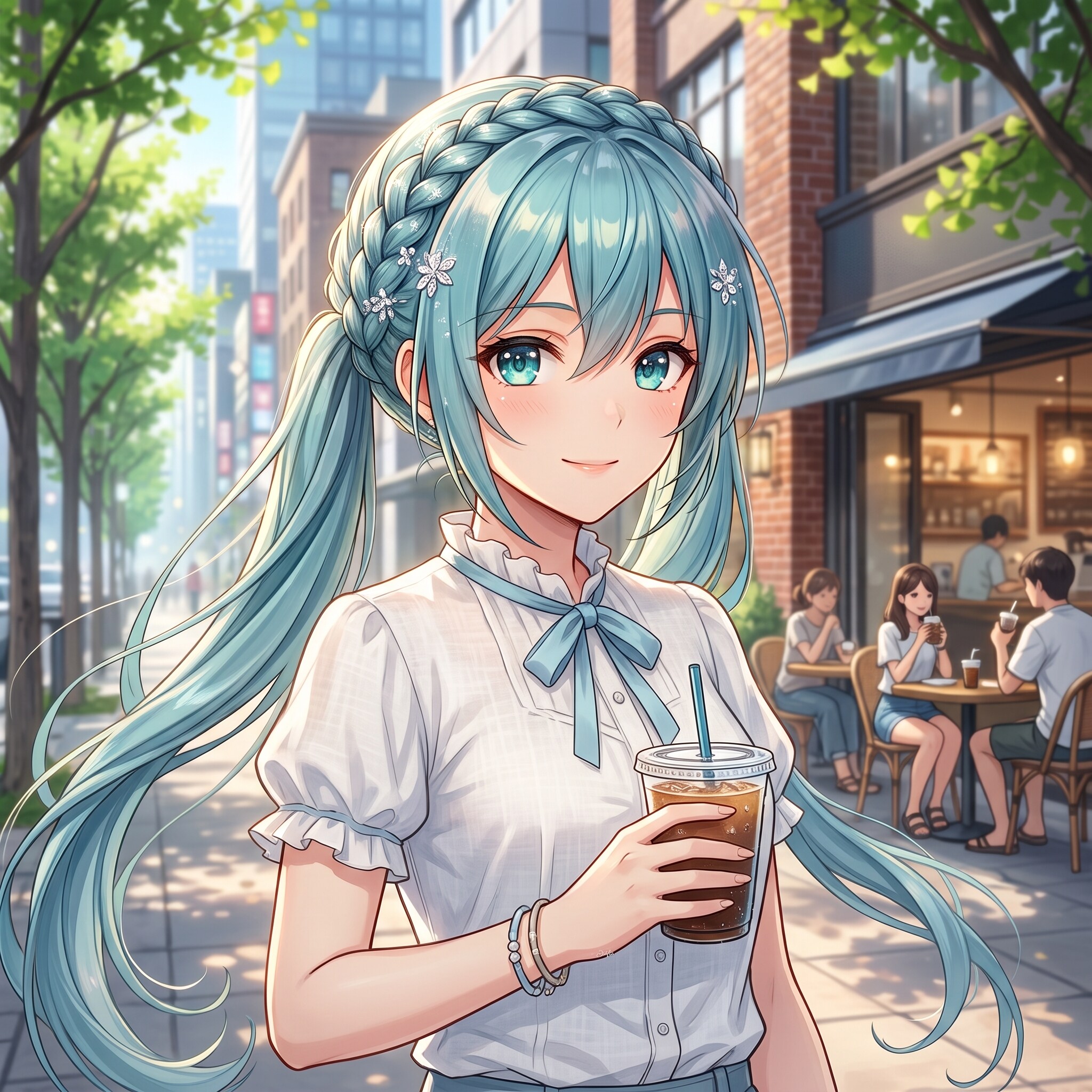 お出かけミクさん　2 | の人気AIイラスト・グラビア