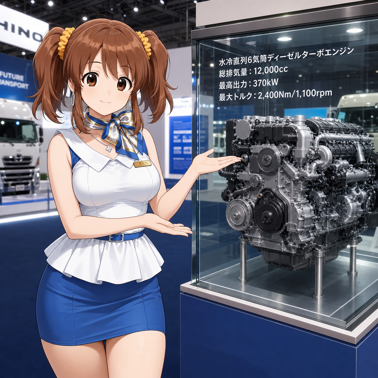 商用車ブースにて | の人気AIイラスト・グラビア