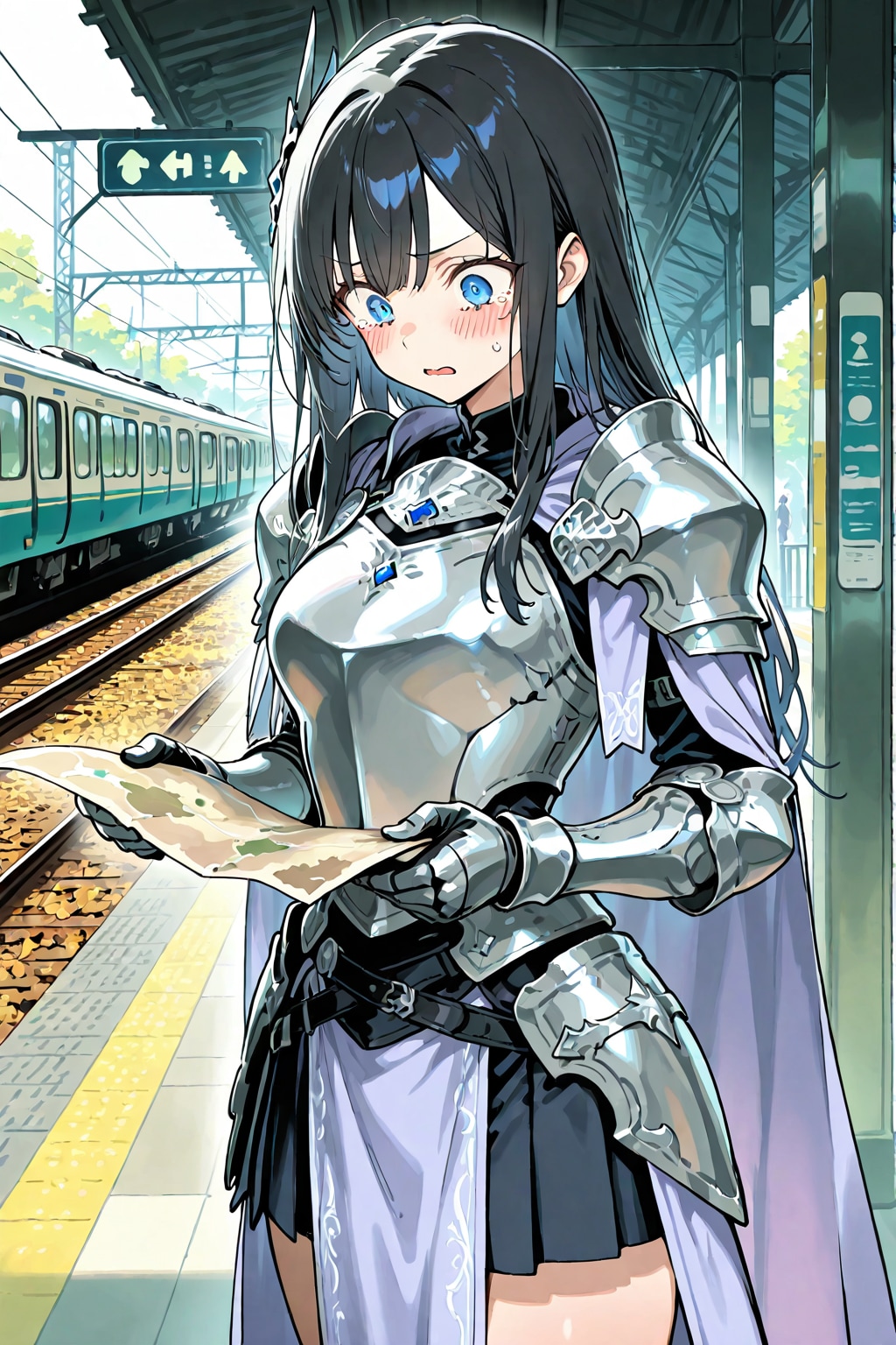 駅で道に迷う萩原葵ちゃん