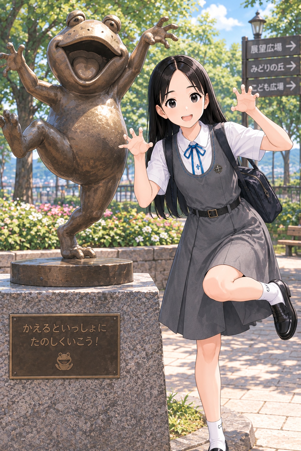 架空制服女子５７　美波ちゃん | の人気AIイラスト・グラビア