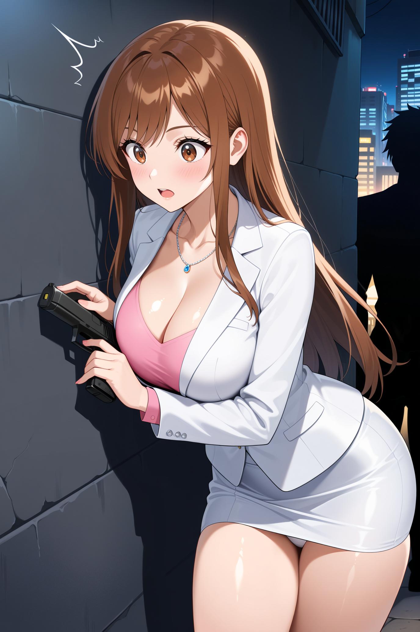 これから襲われるドスケベ女捜査官