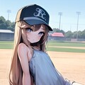 キャップ ロングヘアー 4枚目