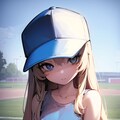 キャップ ロングヘアー 3枚目