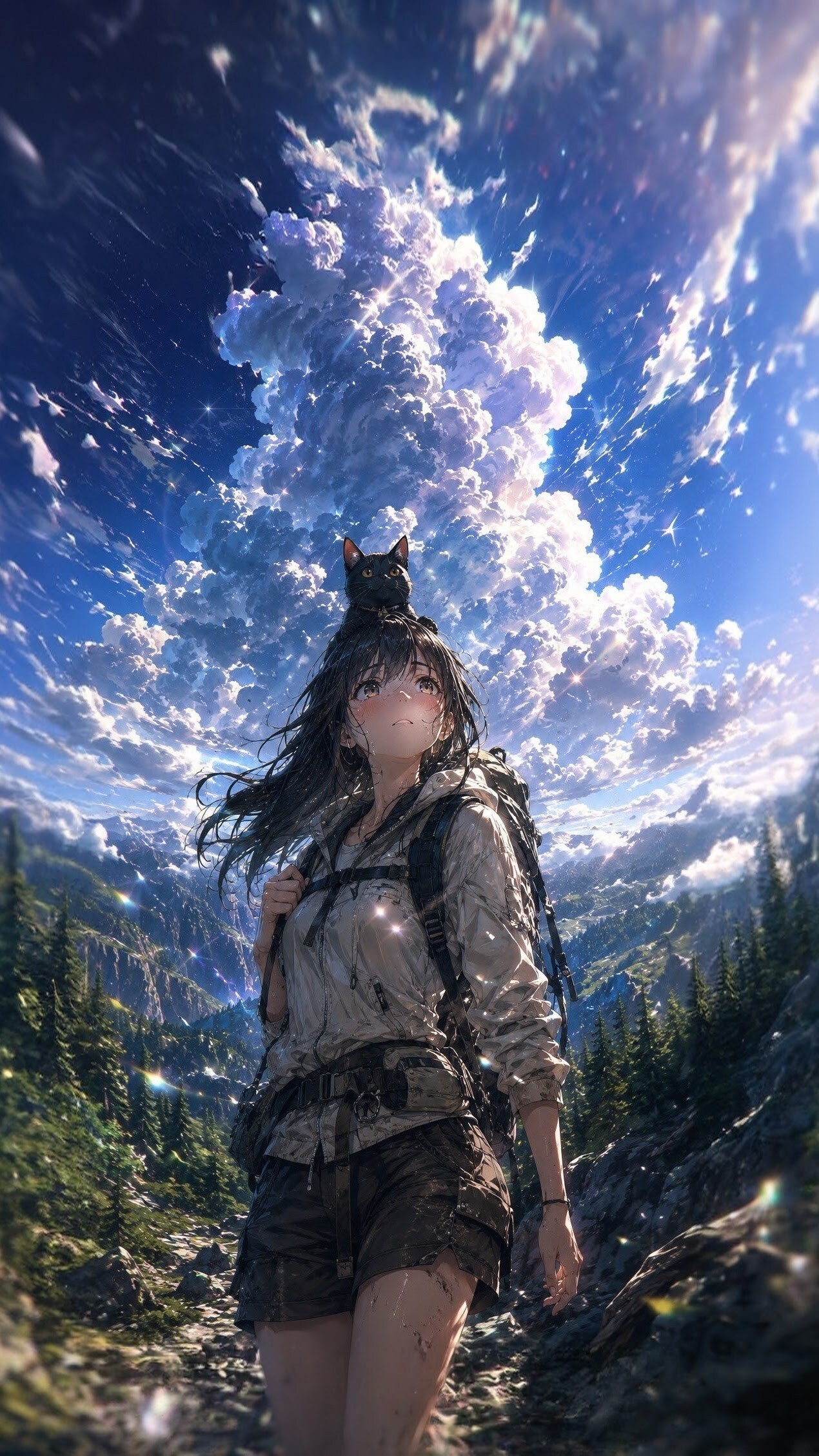 登る