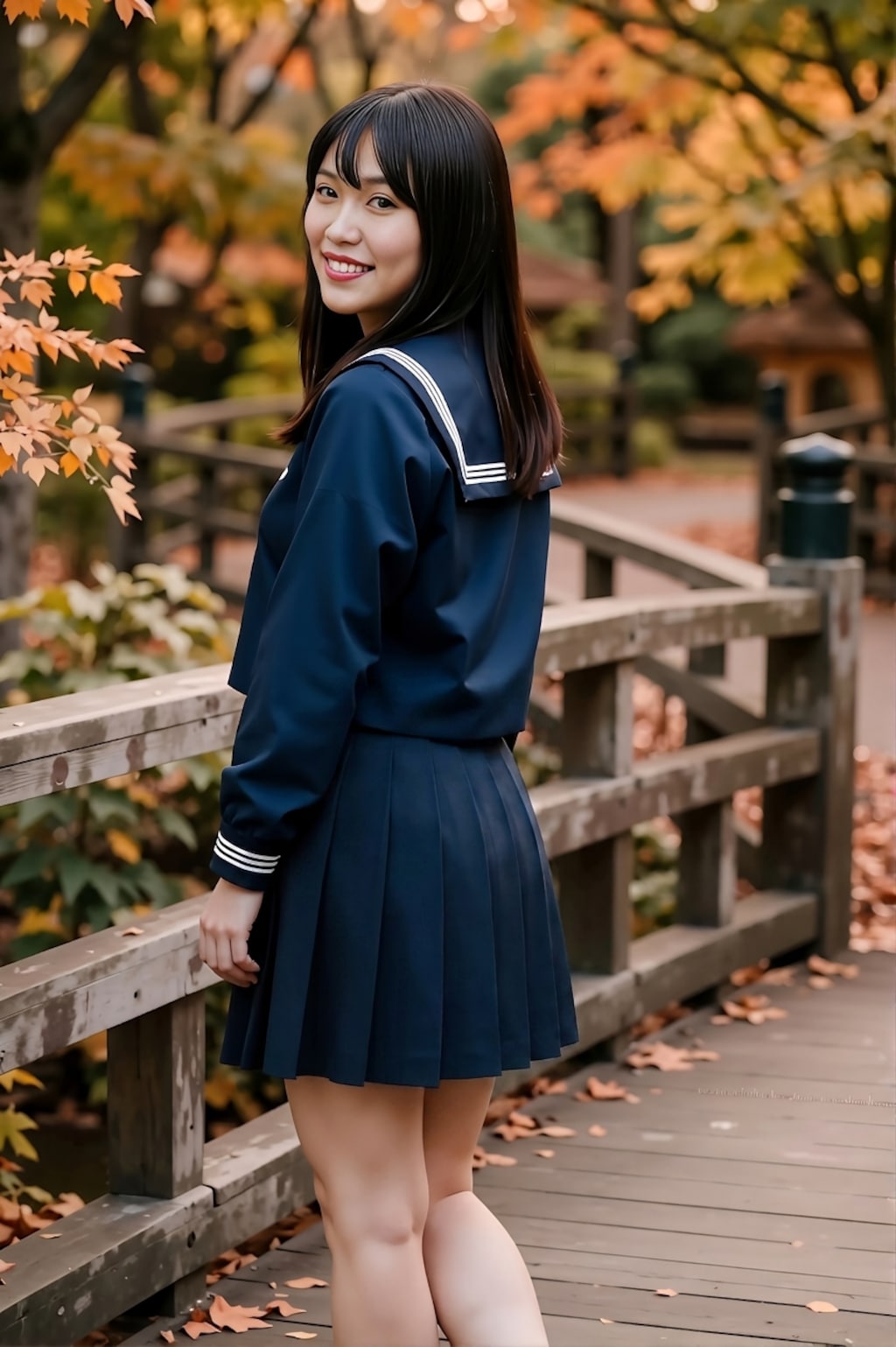 修学旅行先でのスナップ
