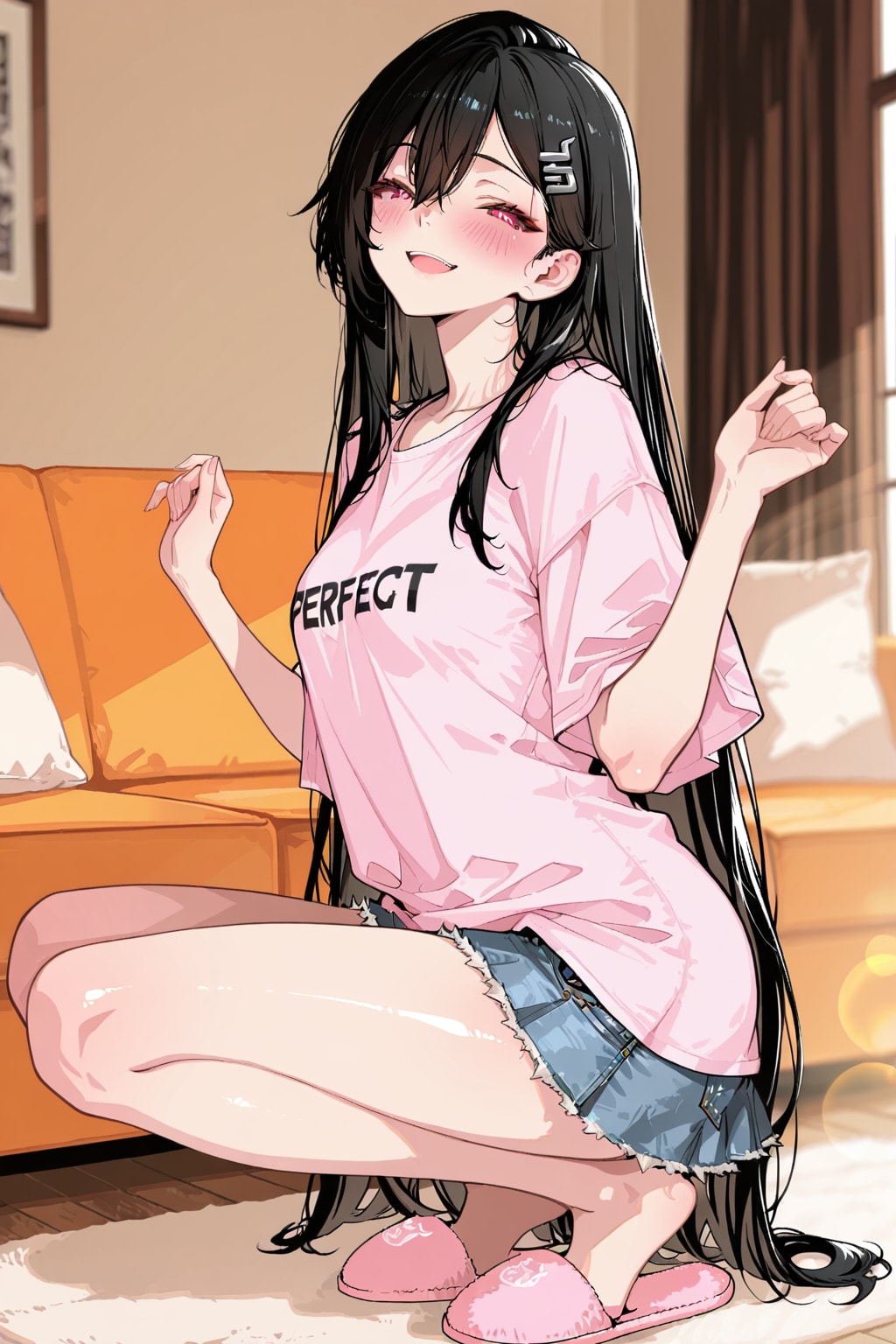 ロングヘアの和光先生