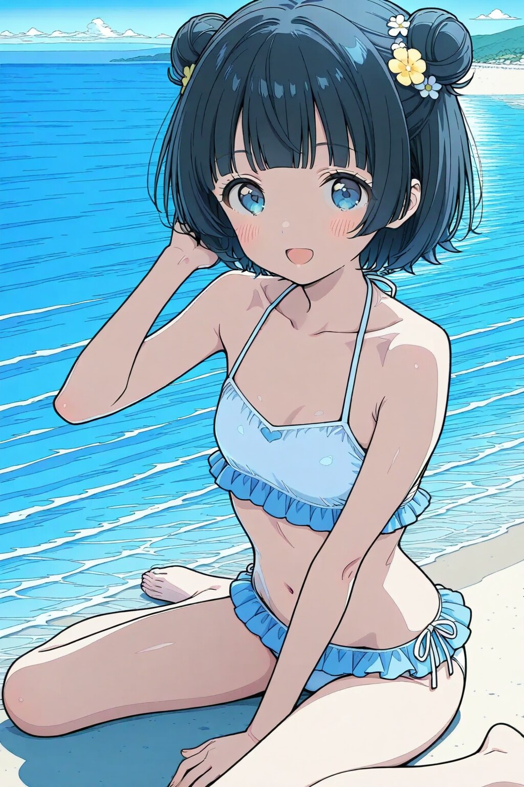 砂浜のおだんごちゃん🍡✨