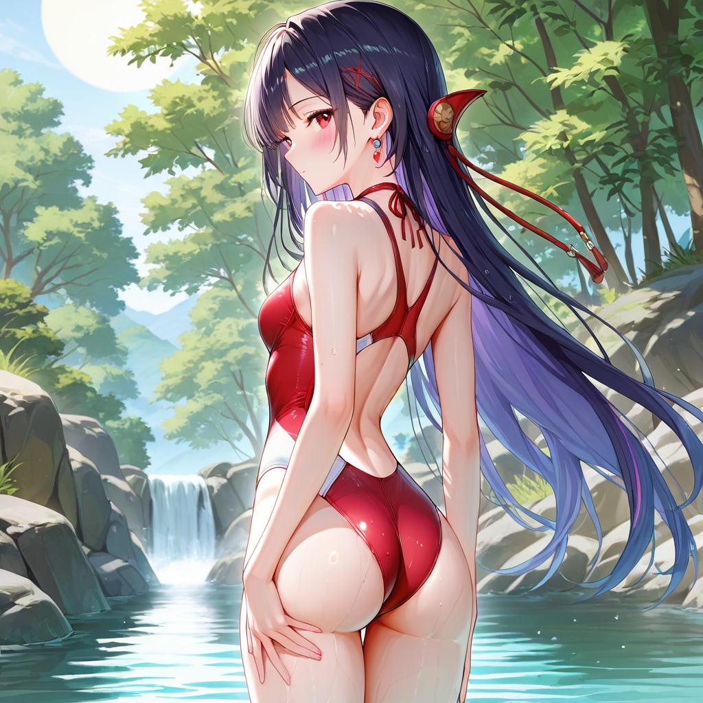 清流に佇む女神