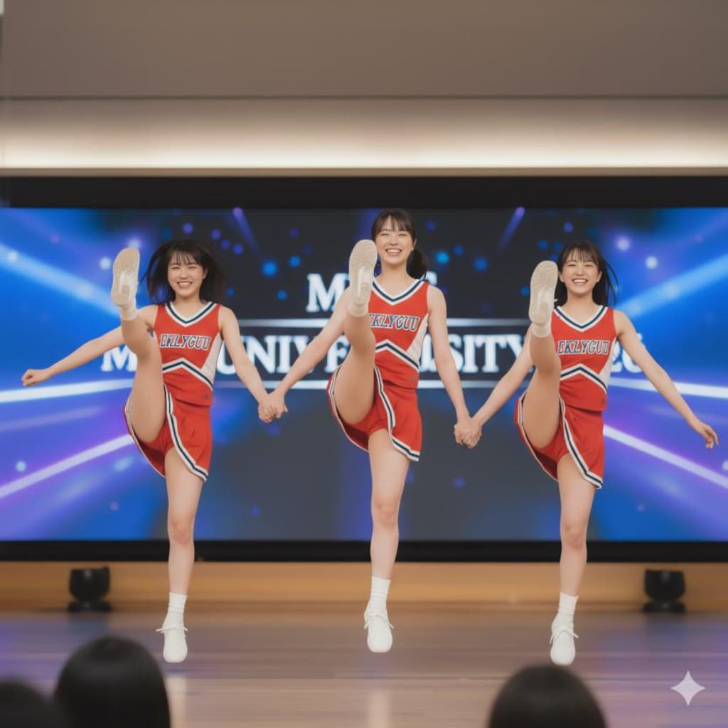 ある大学のミスコンテスト03：控室でソフトクリーム