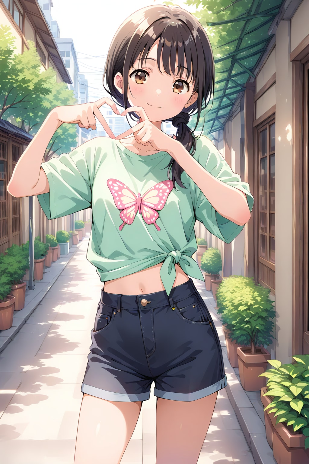 ヘソを出したい子