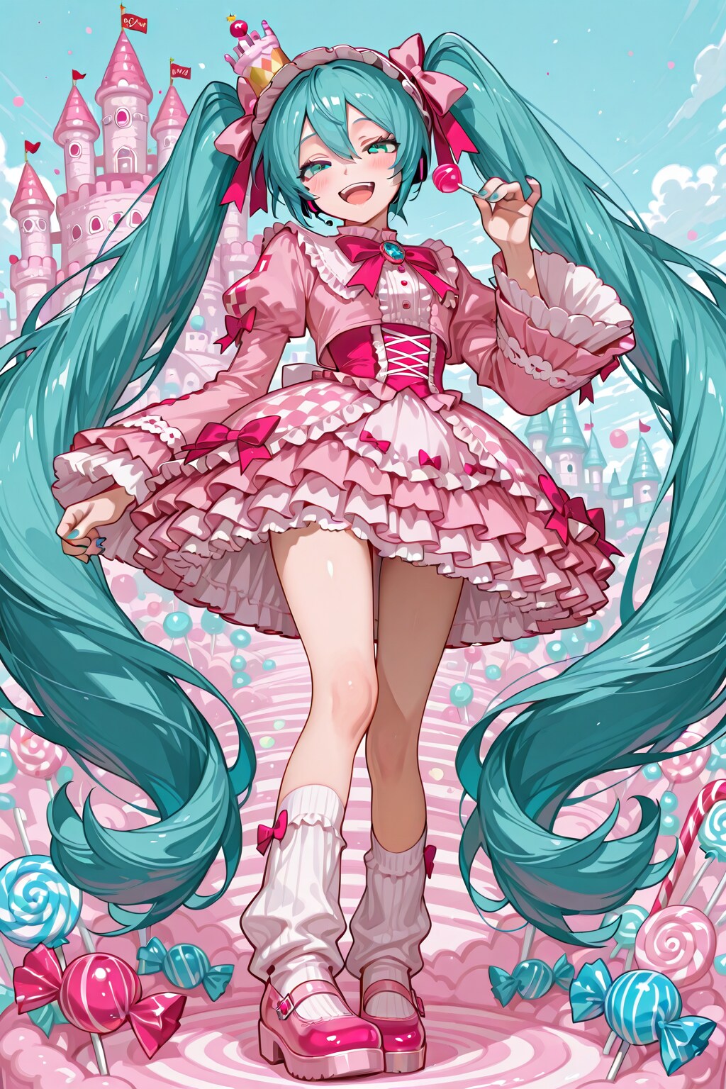 お菓子の国のミク | の人気AIイラスト・グラビア
