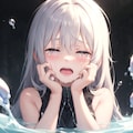 顔についた白い液体 6枚目