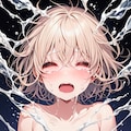 顔についた白い液体 2枚目
