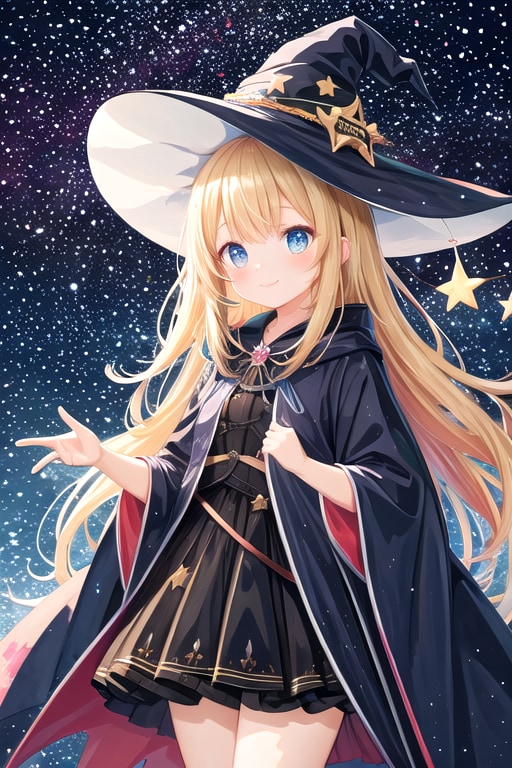 魔女と星空 | の人気AIイラスト・グラビア