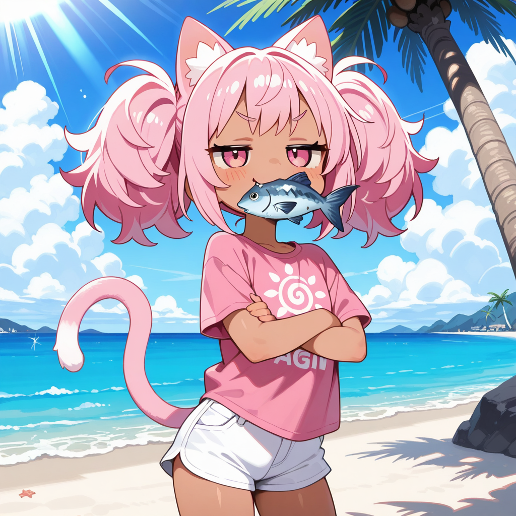 「しゅりょうほんのう」のお陰で、無人島でも飢えにゃいのら！！