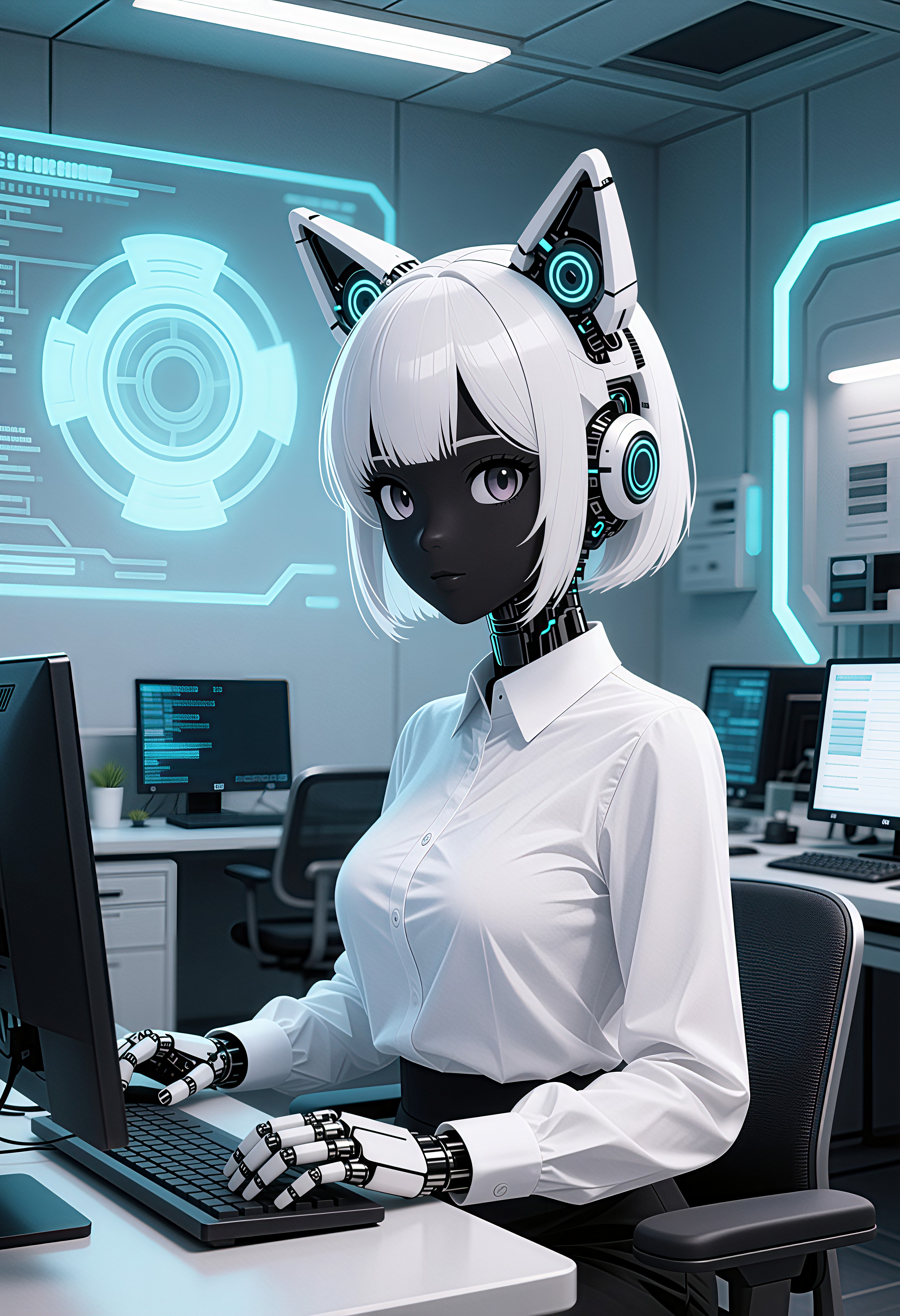 メカ娘3921号 | の人気AIイラスト・グラビア