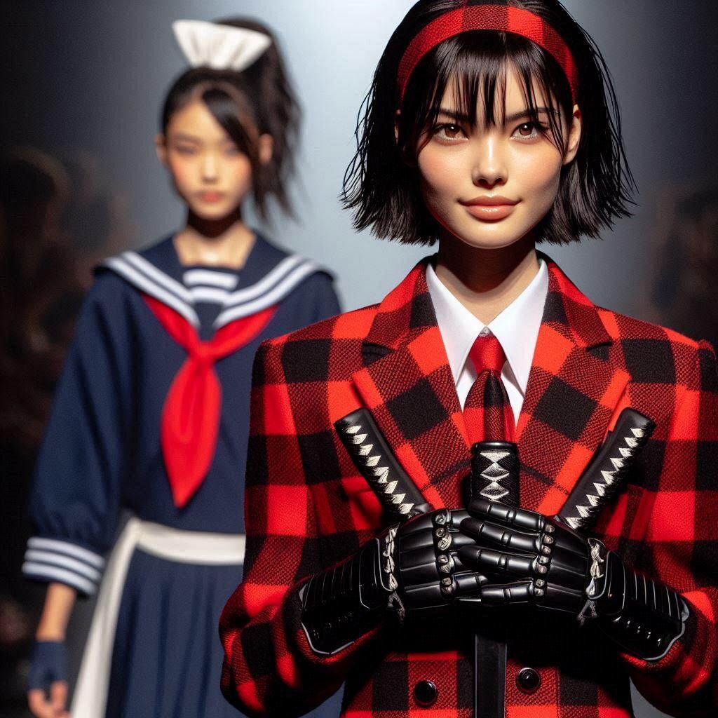 武装JKvs侍JKのファッションショー