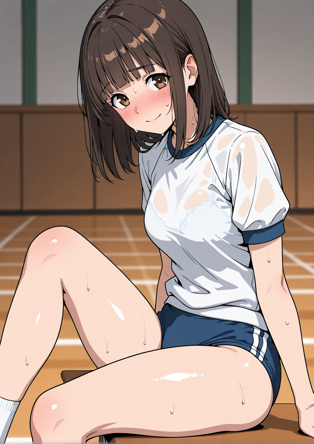 透けブラ体操着