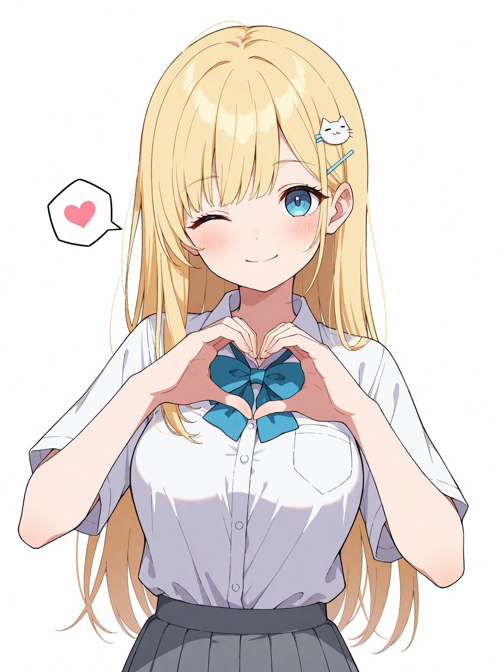 ひまりちゃんのハートポーズ❤️