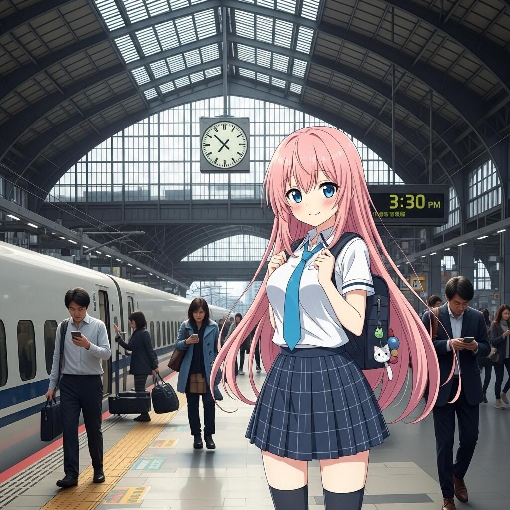 現実世界の二次元少女(２枚)