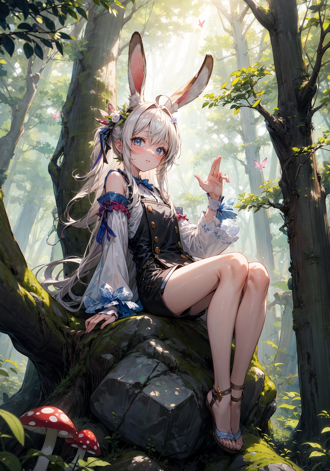 森のうさぎさん