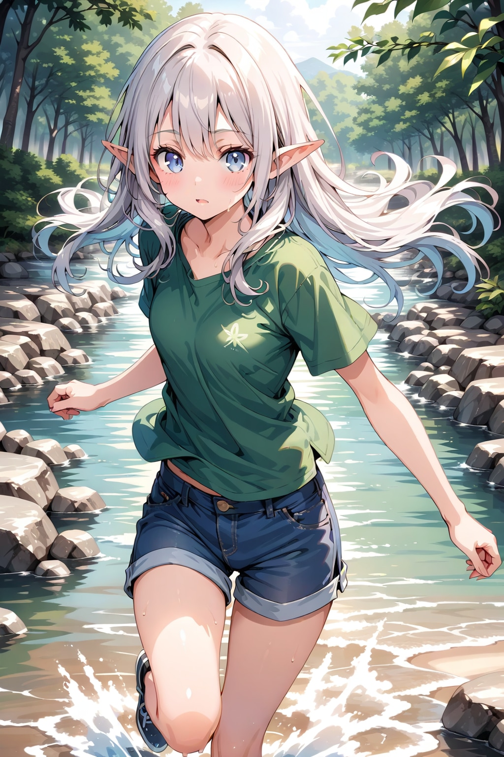 川遊びエルフ