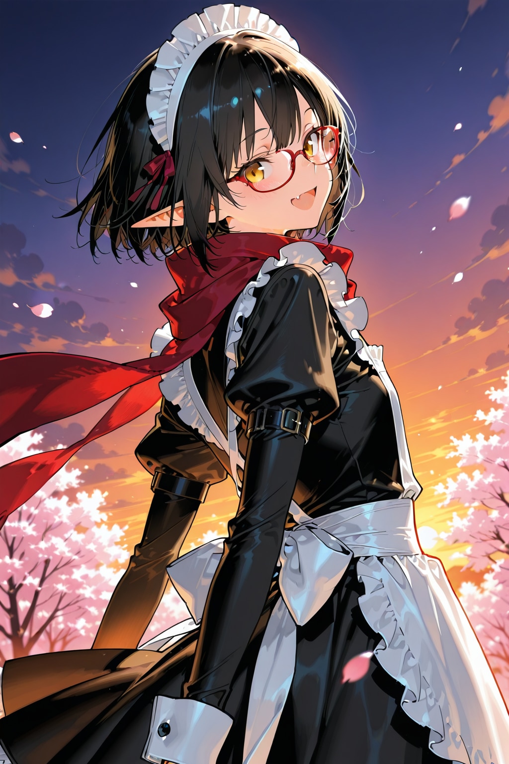 舞い散る桜