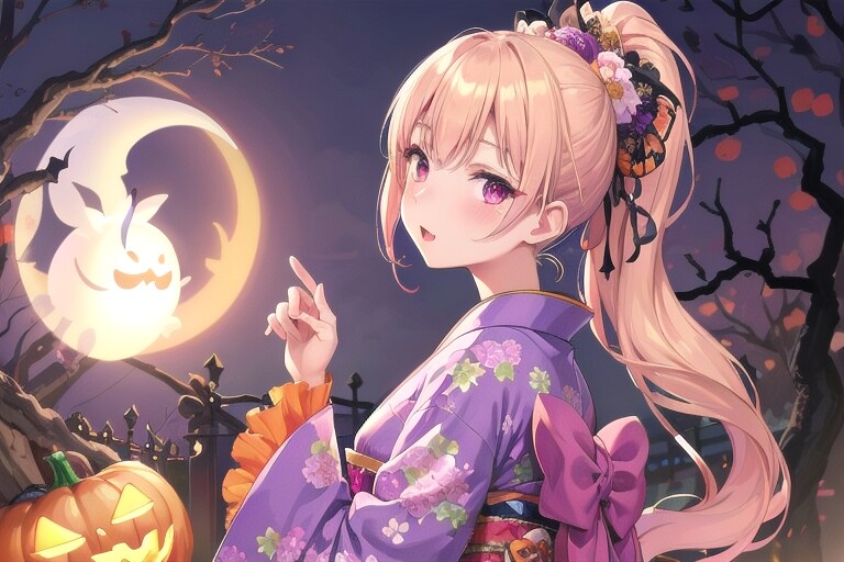 ギャルハロウィン（和装）