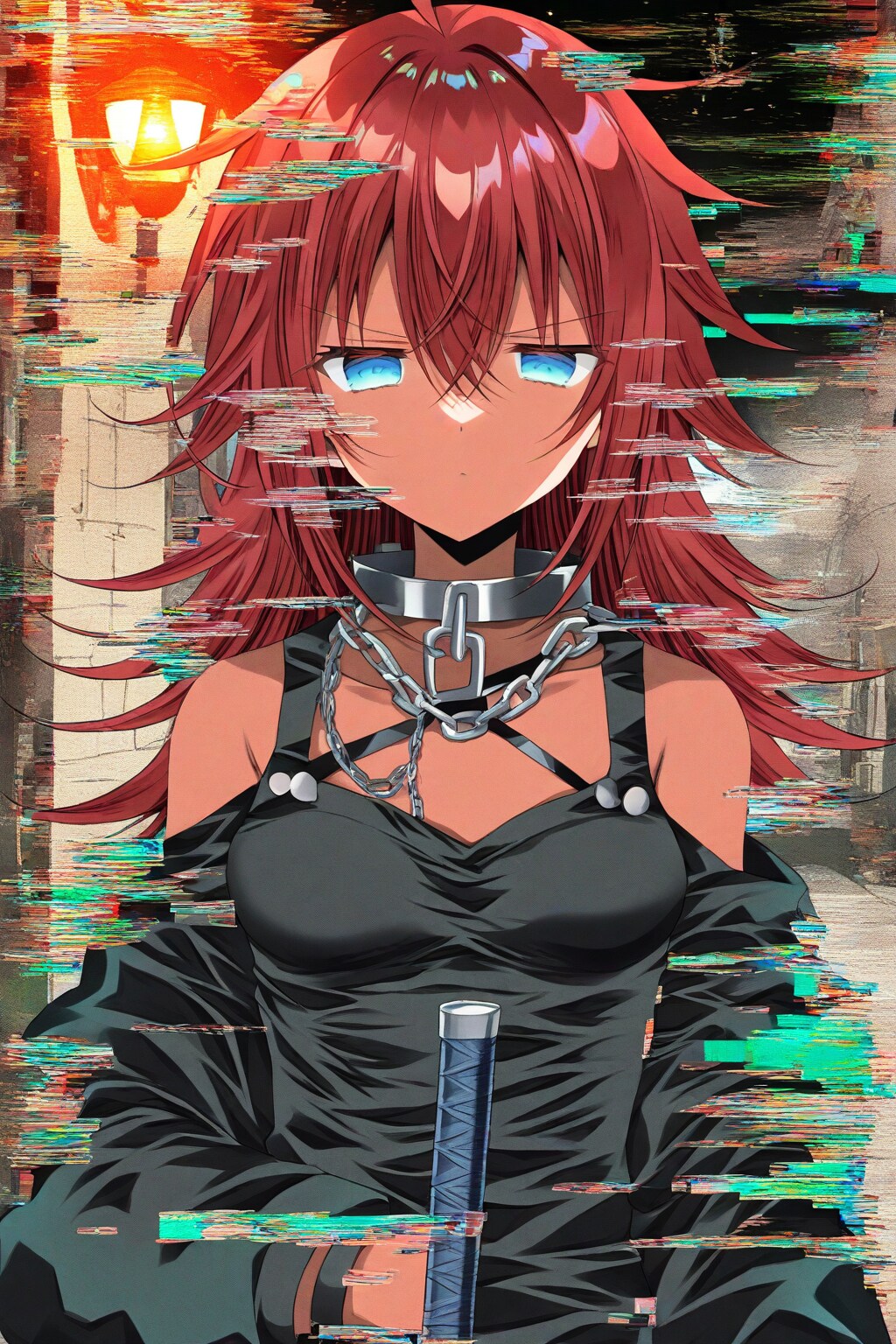 ジト目女子(グリッチノイズ)