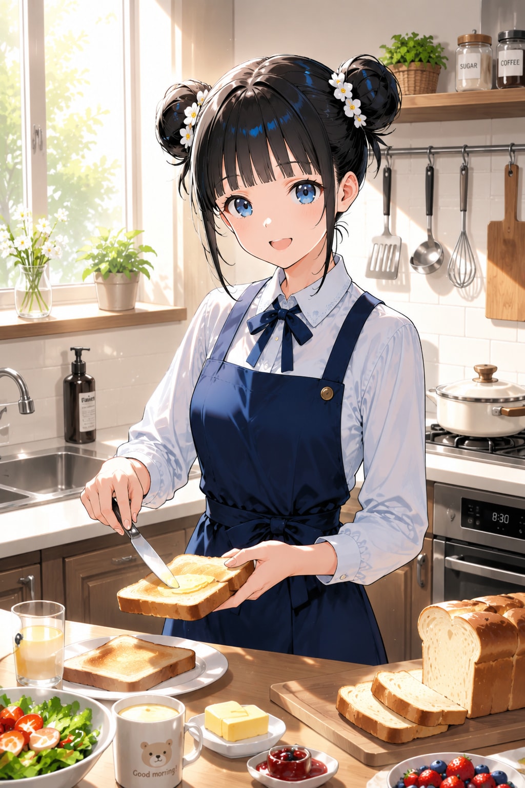 おだんごちゃん🍡✨と朝ごはん🍚✨　8/8