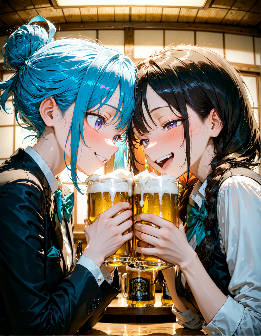 今日は居酒屋で乾杯の日。グッドスーツの日。黒ラベルの日