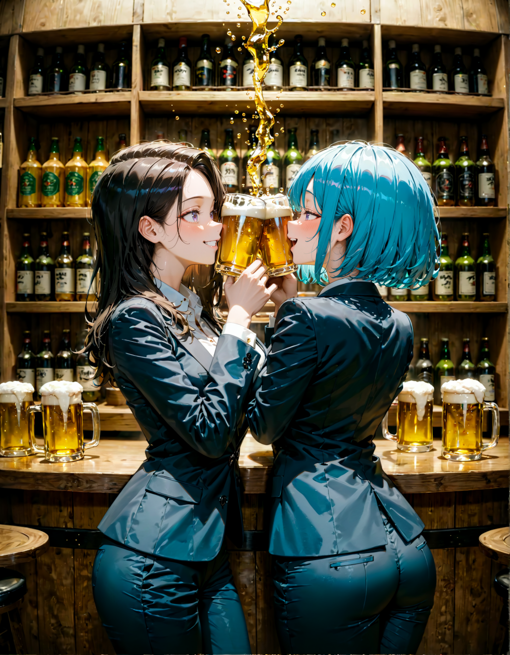 今日は居酒屋で乾杯の日。グッドスーツの日。黒ラベルの日