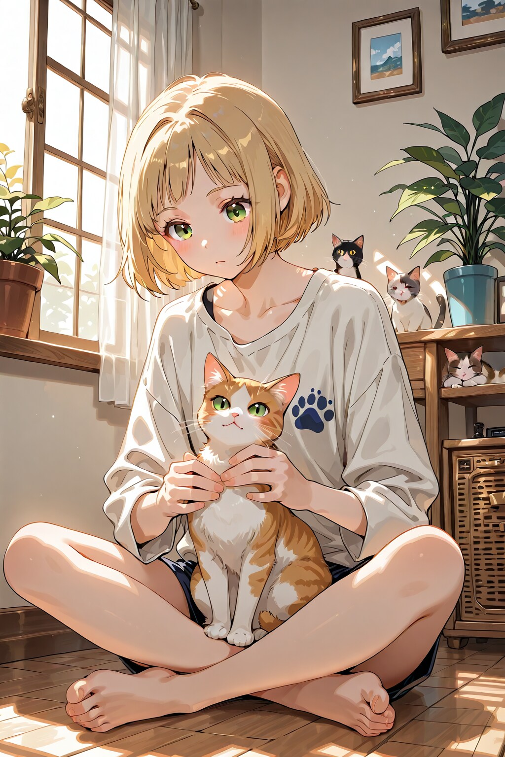 猫と一緒 | の人気AIイラスト・グラビア