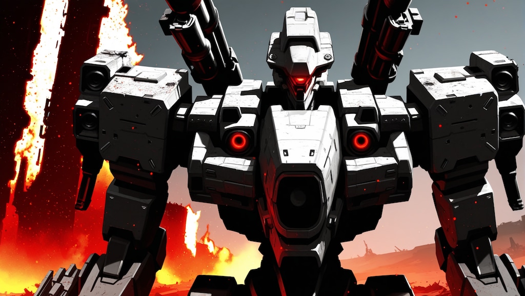 ロボゲーのPV風絵