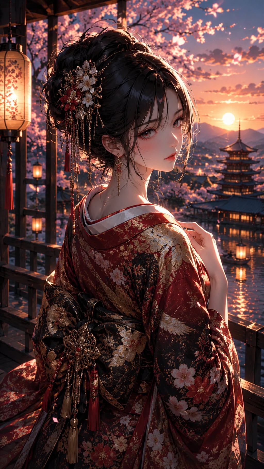 和風美麗イラスト生成GPT：カスタムGPT（GPTs）で作ったイラスト集  #ChatGPT #カスタムGPT #GPTs #AIイラスト #画像生成AI #AI活用 #美麗イラスト #和風美麗イラス