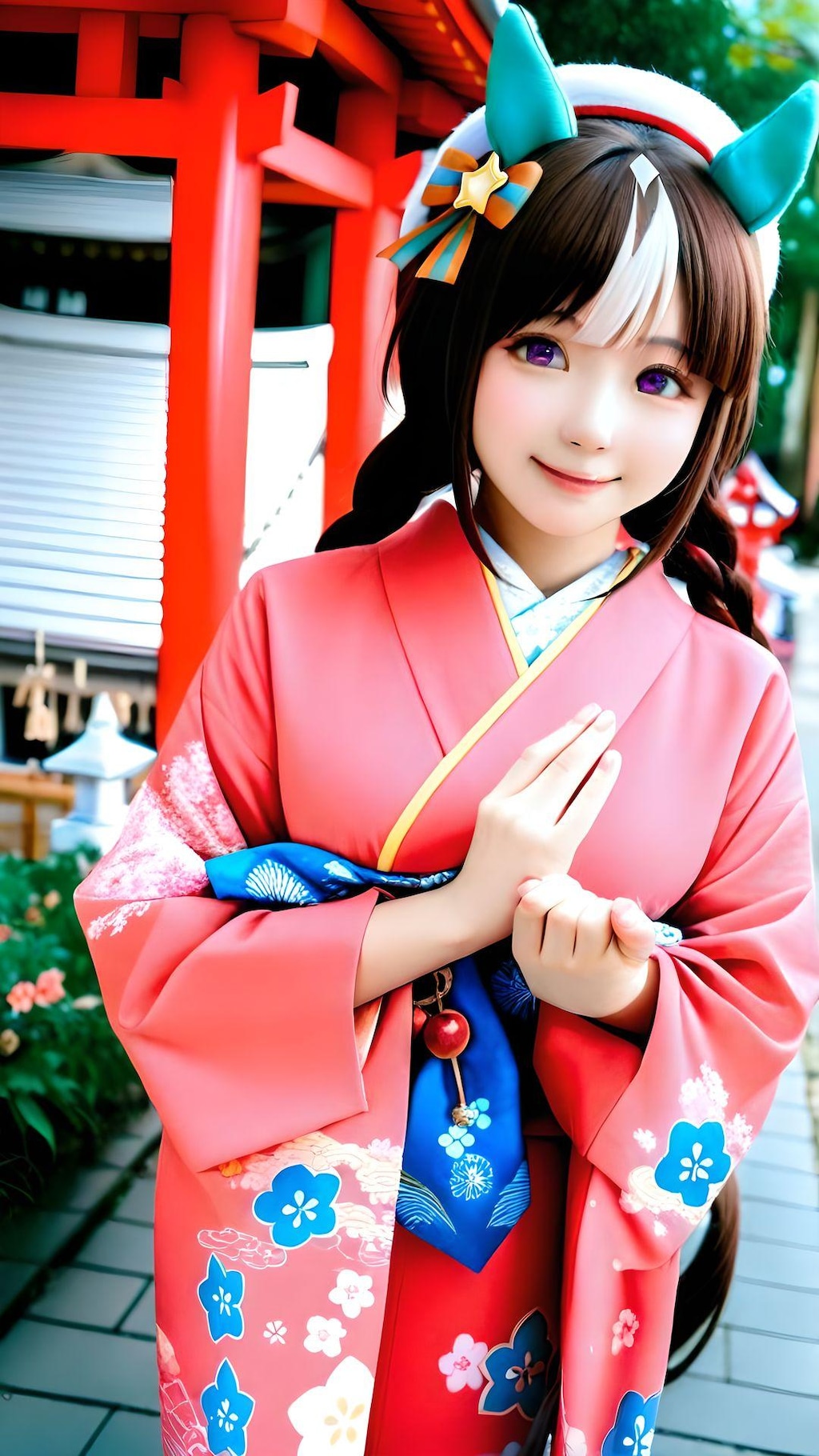 ウマ年の初詣 1