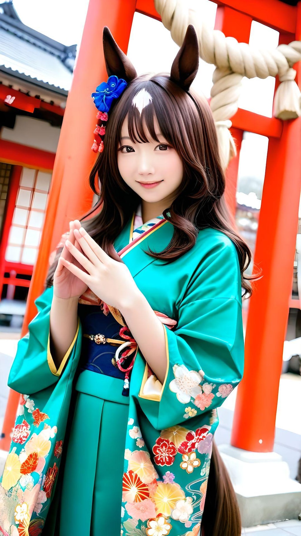 ウマ年の初詣 1