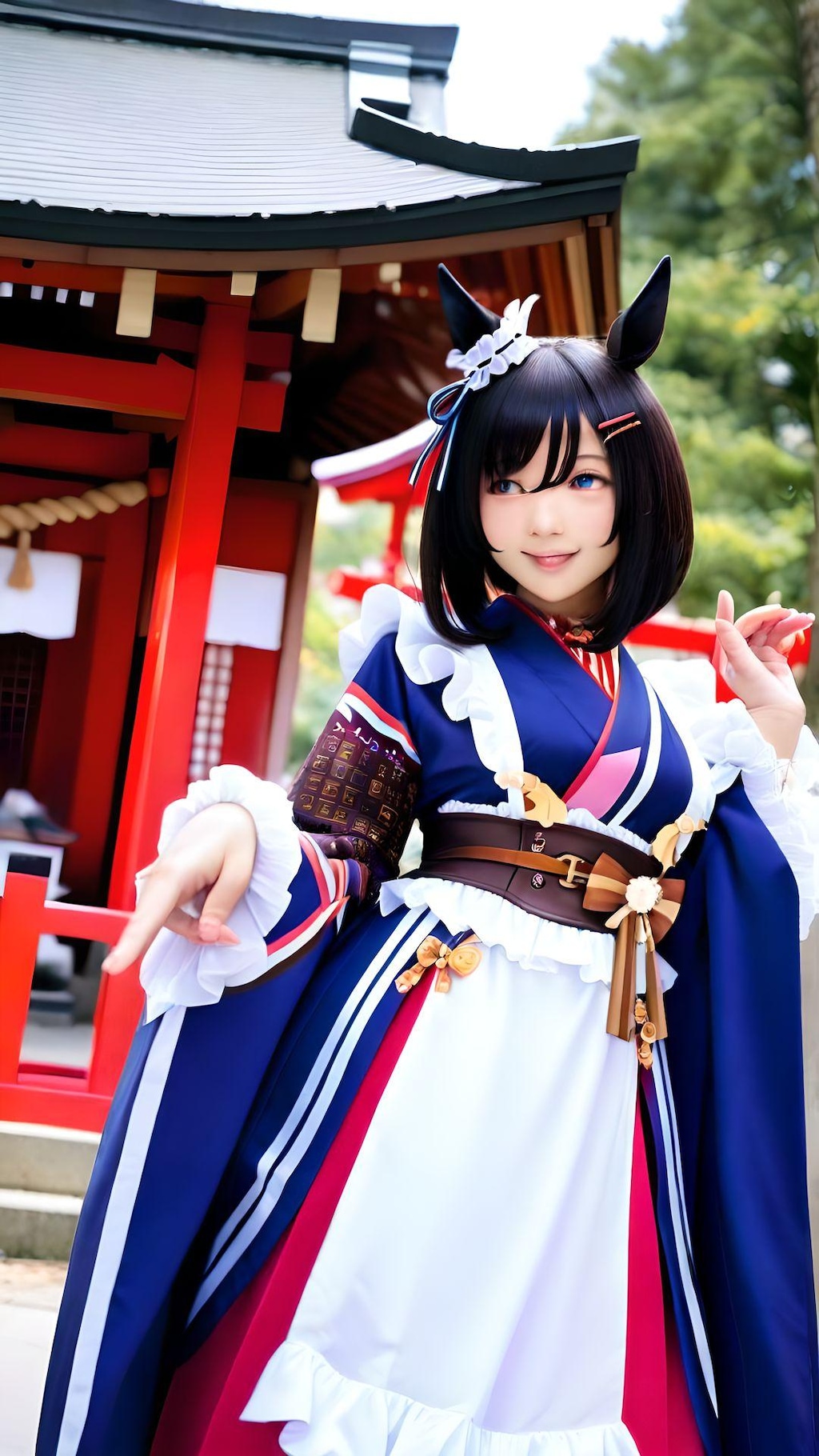 ウマ年の初詣 1