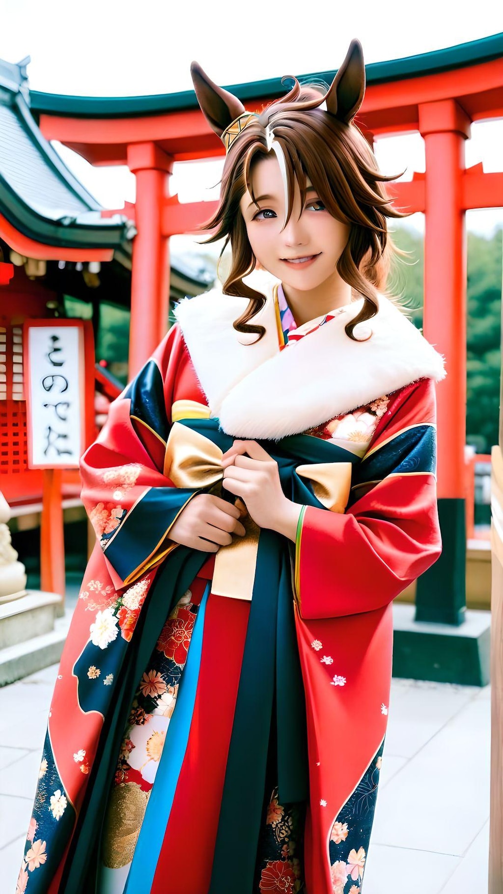 ウマ年の初詣 1