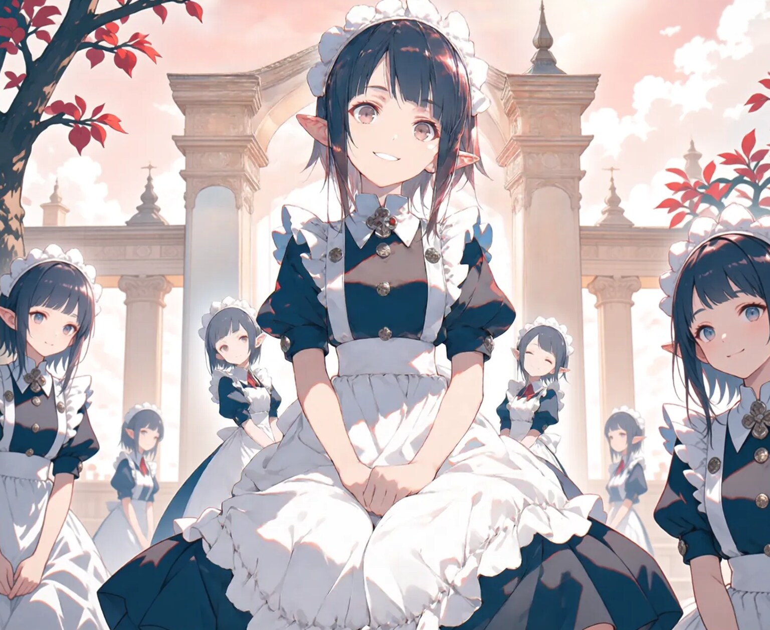 エルフメイド楽園 | の人気AIイラスト・グラビア